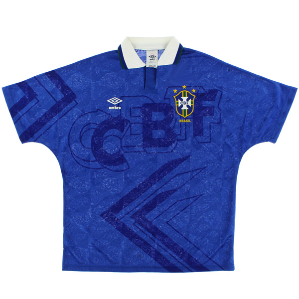 Brazil away retro jersey men's second uniform football tops sport soccer shirt 1991-1993